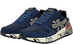 Кроссовки Premiata Mick 5697 комбинированные синие